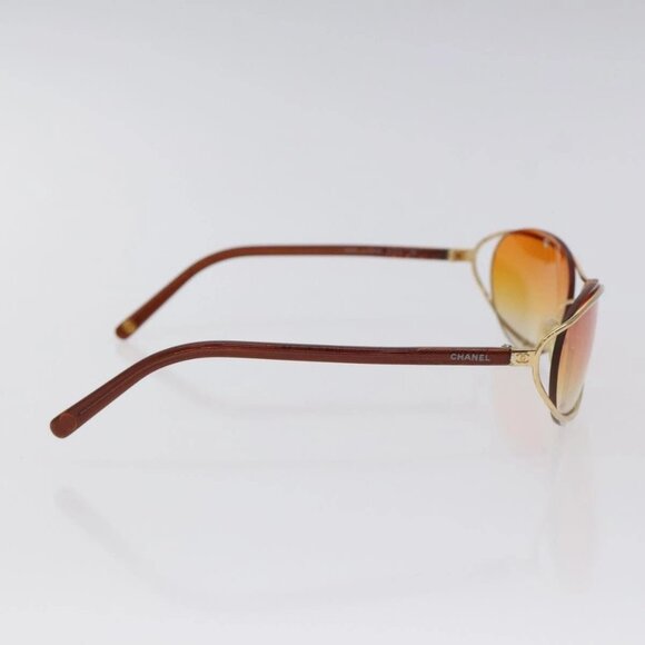 CHANEL Sunglasses plastic Orange CC Auth SW918 - Picture 5 of 13